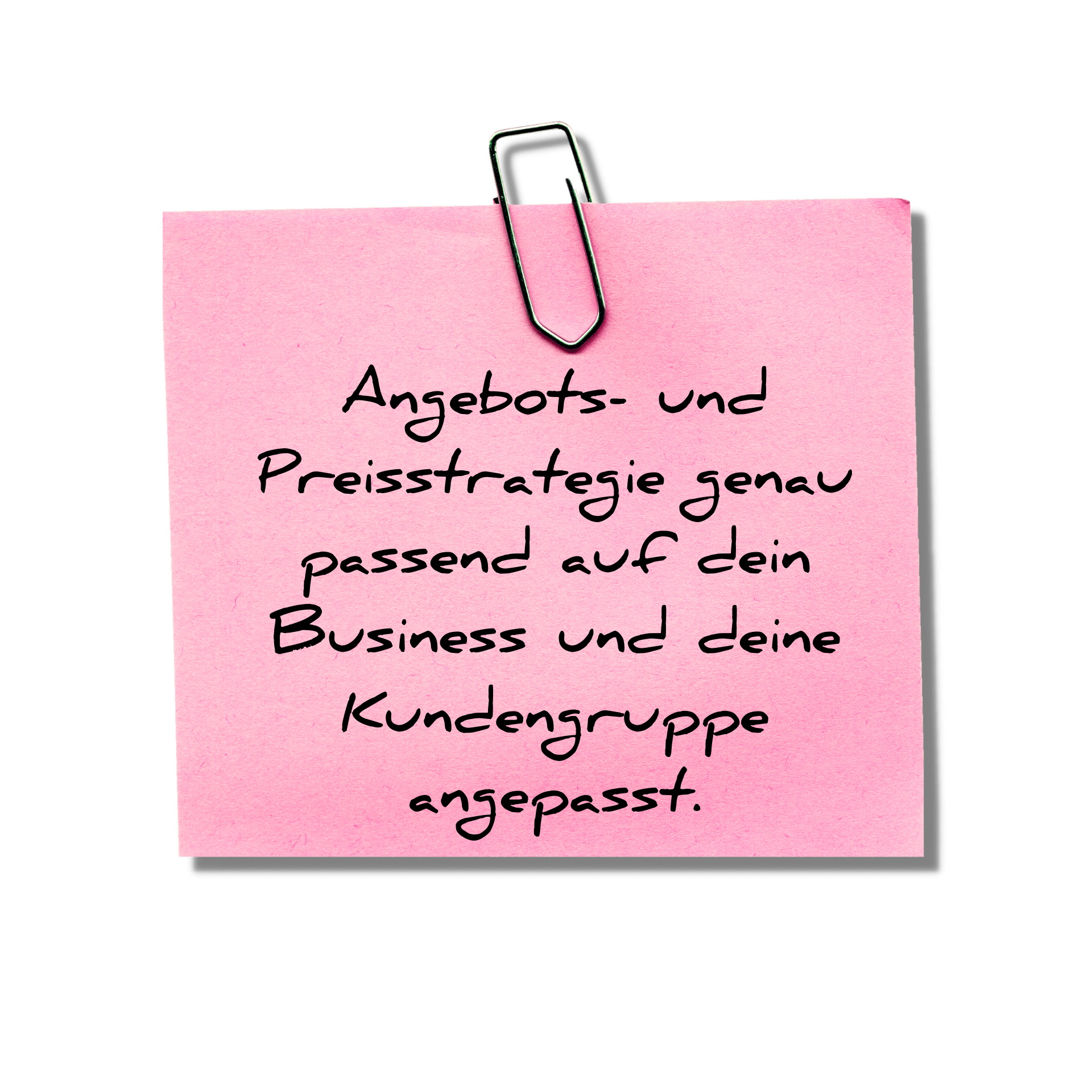 Angebots- und Preisstrategie Jacqueline Bürker